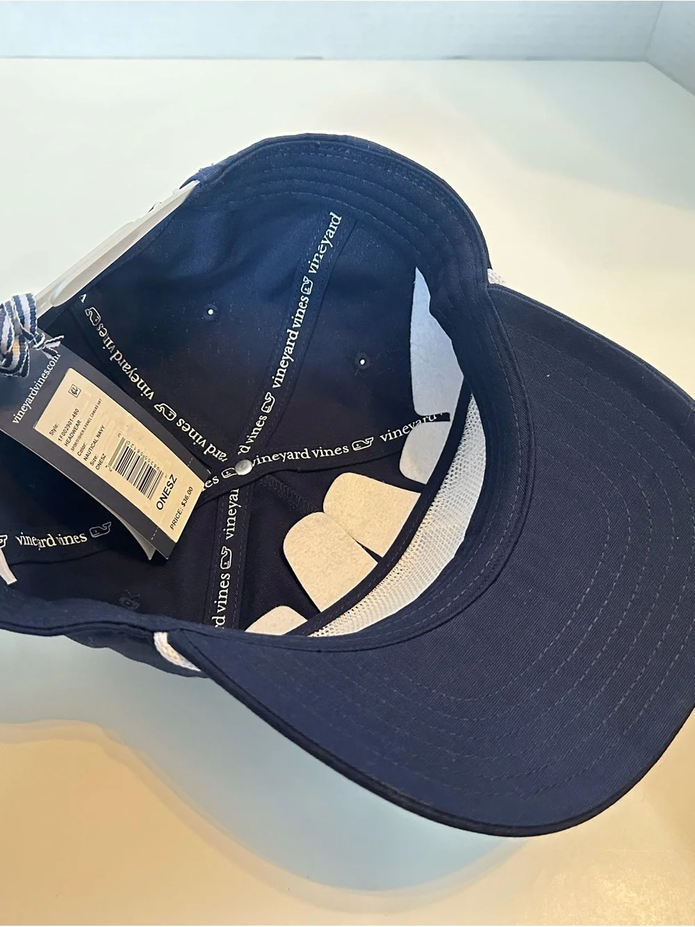 Vineyard Vines Offshore Panel Canvas Snapback Hat NWT Navy Rope Cap